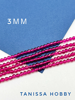 Шпинель синтетическая рубин, 3мм, Б183