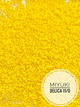 Бисер MIYUKI Delica 11/0 5гр, DB1132, непрозрачный желтый, МЮ014