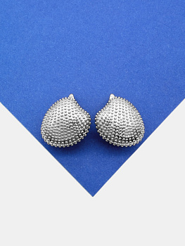 Швензы ракушка гребешок, английский замок, родий, 314