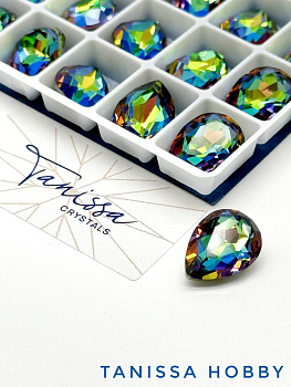 Кристалл капля Vitrail Medium, 14х10мм, Tanissa Crystals, СТ342