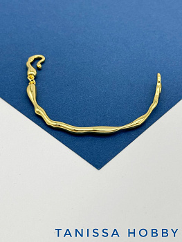 Основа для браслета, коннектор, позолота, С042