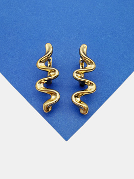 Швензы спираль, английский замок, позолота, 336