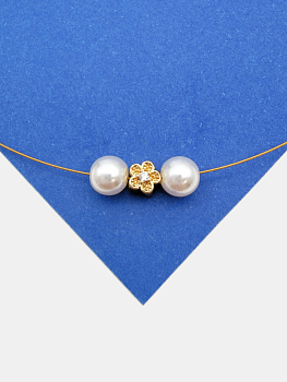 Разделительная бусина цветок 5мм, ШТУКА, позолота, Р812