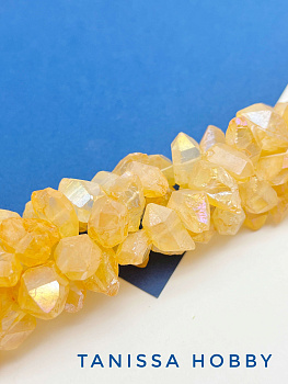 Оранжевый кварц необработанный, бусина, ШТУКА, Б312