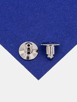 Заглушки для швенз пусет, пара, родий, Е405