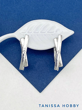 Швензы английский замок, родий, ШВ113