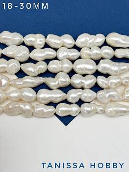 Жемчуг барочный арахис (культивированный) 18-30мм, ШТУКА, Ж152