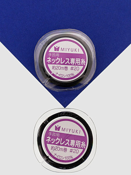 MIYUKI Миюки Нить для жемчуга, черный, катушка 20 метров, МЮ051