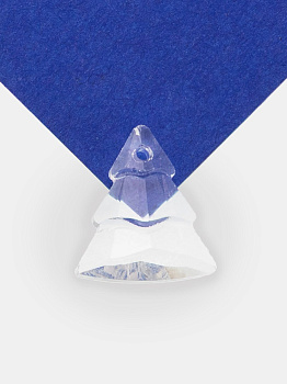 Подвеска кристалл елочка прозрачный, хрусталь, Х286