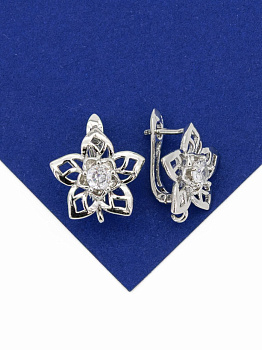 Швензы цветок, английский замок, родий, ШВ213