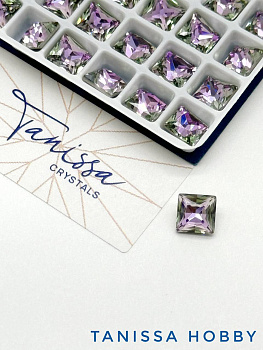 Кристалл квадрат Square Vitrail Light, 6мм, Tanissa Crystals, СТ328