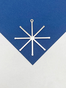 Подвеска основа для Мандалы, 8 лучей, 50мм, сталь, МАН010