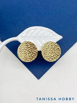 Швензы английский замок, мятый металл, позолота, ШВ133