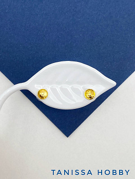 Швензы пусеты для вклейки 4мм, позолота, Е820