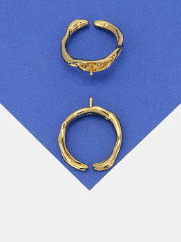 Основа для кольца под вклейку, позолота, У122