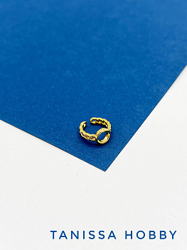 Кафф с кольцом, позолота, Е211