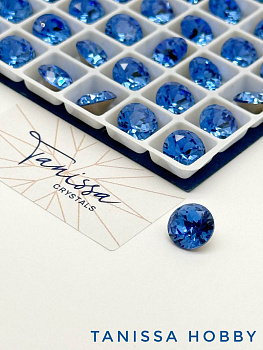 Кристалл шатон Sapphire, 8мм, Tanissa Crystals, СТ306
