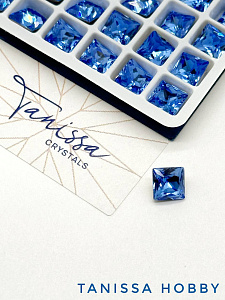 Кристалл квадрат Square Sapphire, 6мм, Tanissa Crystals, СТ321