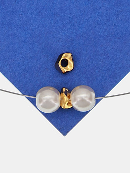 Разделители для бусин, фриформ, 3х5мм, позолота, ШТУКА, Р724