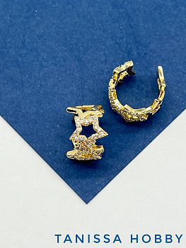 Кафф звезда, позолота, Е222