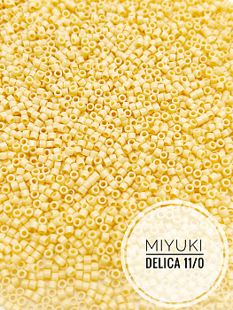 Бисер MIYUKI Delica 11/0 5гр, DB1131, непрозрачный бежевый. МЮ012