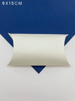 Коробка пирожок, складная, белая, 5+1шт, 9х15мм, КОР17