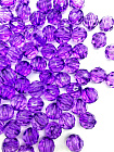 Бусины акриловые фиолетовые, круглые 10мм, 100гр, П213