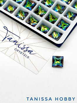 Кристалл квадрат Square Vitrail Medium, 6мм, Tanissa Crystals, СТ327