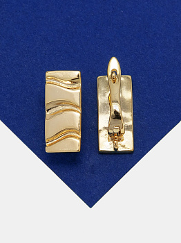 Швензы прямоугольник английский замок, позолота, 134