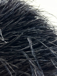 Перья на ленте страусиные чёрные, 10см, ПЕР002