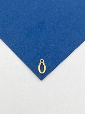 Цифры подвески 9мм, позолота (0)