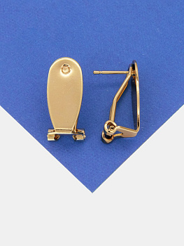 Швензы  основы для вклейки итальянский замок, позолота, 733