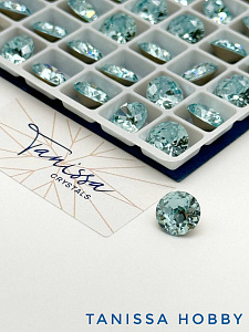 Кристалл шатон Aquamarine, 8мм, Tanissa Crystals, СТ309